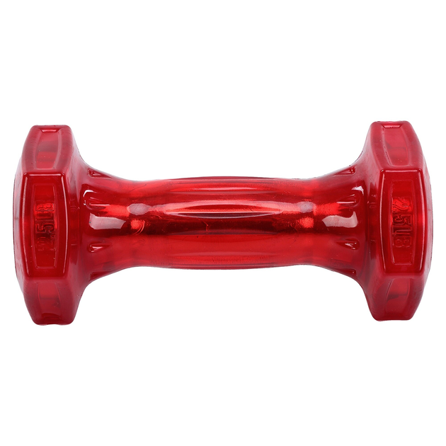 Гантель для фитнеса с TPU покрытием Zelart Jelly Urethane Coated Dumbbells TA-2946-2_5LB 1шт 1,13кг красный - изображение 2