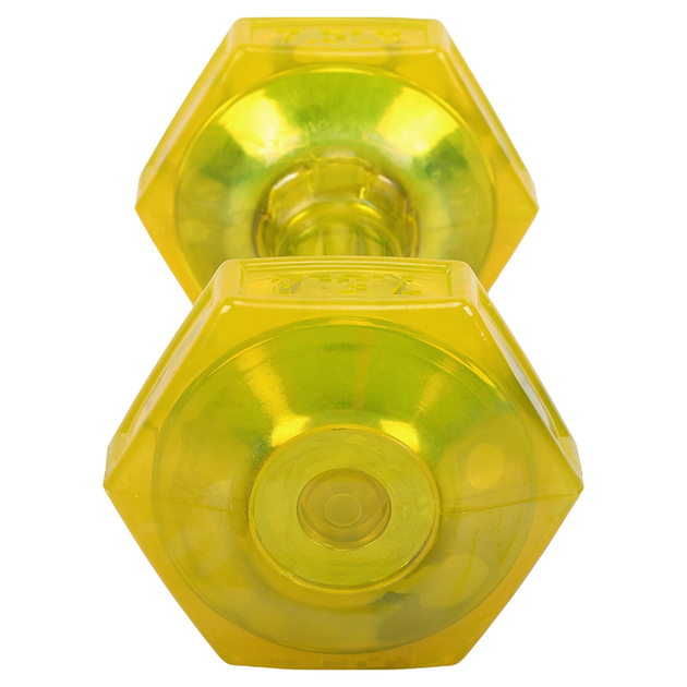 Гантель для фитнеса с TPU покрытием Zelart Jelly Urethane Coated Dumbbells TA-2946-7_5LB 1шт 3,4кг желтый - Фото 3 Гантель для фитнеса с TPU покрытием Zelart Jelly Urethane Coated Dumbbells TA-2946-7_5LB 1шт 3,4кг желтый - изображение 3