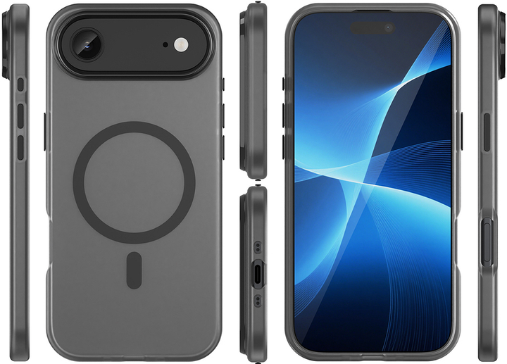 Etui Hurtel Magnetic Abrasive do Apple iPhone Air Charny (5907769379697) - obraz 4