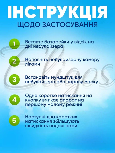 Портативный ультразвуковой ингалятор небулайзер Mesh Nebulizer для детей и взрослых, ручной для дыхательной терапии - изображение 10
