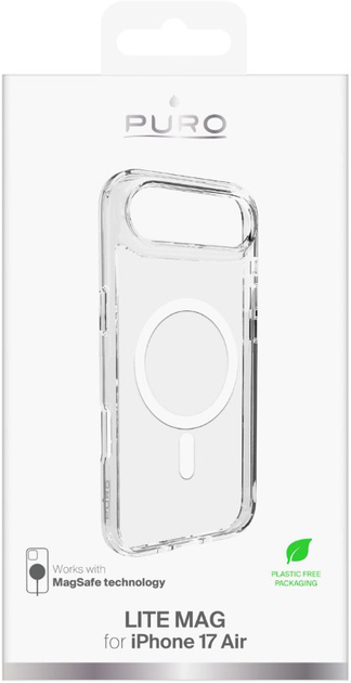 Панель Puro Puro Lite Mag для iPhone Air Transparent (8018417525612) - зображення 2