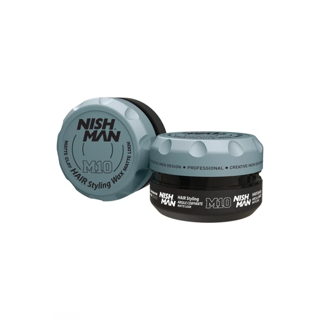 Матова глина для стилізації волосся Nishman Matte Clay M10 150 мл - Фото 1 Матова глина для стилізації волосся Nishman Matte Clay M10 150 мл - изображение 1