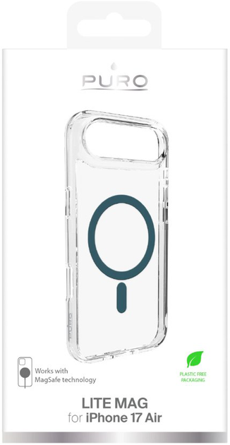 Панель Puro Puro Lite Mag для iPhone Air Green\Transparent (8018417527234) - зображення 2