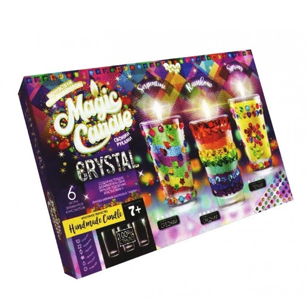 Комплект креативного творчества MAGIC CANDLE CRYSTAL 7320DT, 3 свечи в комплекте - Фото 2 Комплект креативного творчества MAGIC CANDLE CRYSTAL 7320DT, 3 свечи в комплекте - изображение 2