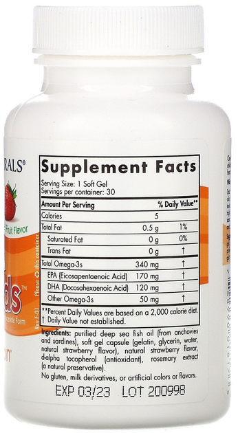 Kwasy tłuszczowe Nordic Naturals Omega dla dzieci do codziennego stosowania Daily Omega Kids 500 mg 30 kapsułek (768990018176) - obraz 2