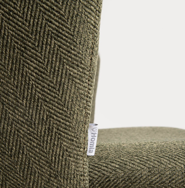 Krzesło do kuchni i salonu HOMLA 738074 LUJO 56.5 x 59 x 81 cm Zielone (5906496738074) - obraz 5