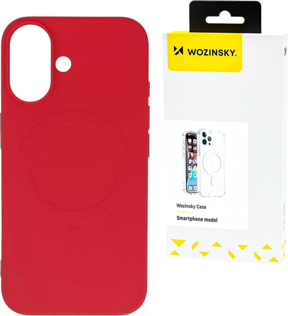 Панель Wozinsky Liquid Silicone Case MagSafe для Samsung Galaxy S25 Ultra Red (5907769369438) - зображення 2