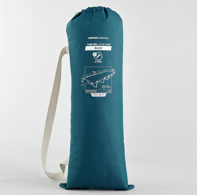 Ліжко-розкладачка для кемпінгу Quechua Camp Bad Basic 185х60 см (8595950) - зображення 6