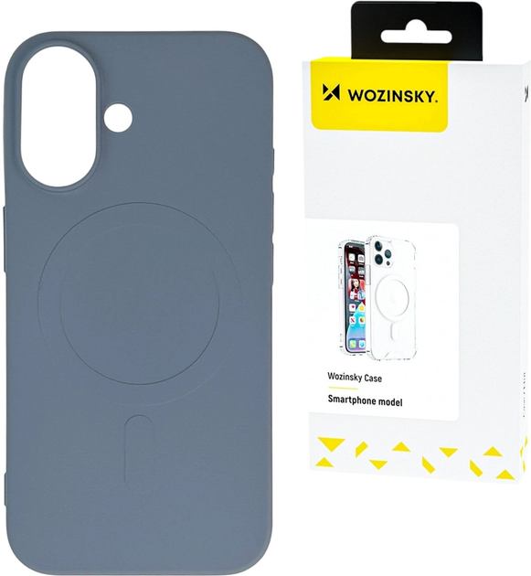 Etui Wozinsky Liquid Silicone Case MagSafe do Samsung Galaxy S25+ Grey (5907769369933) - obraz 2