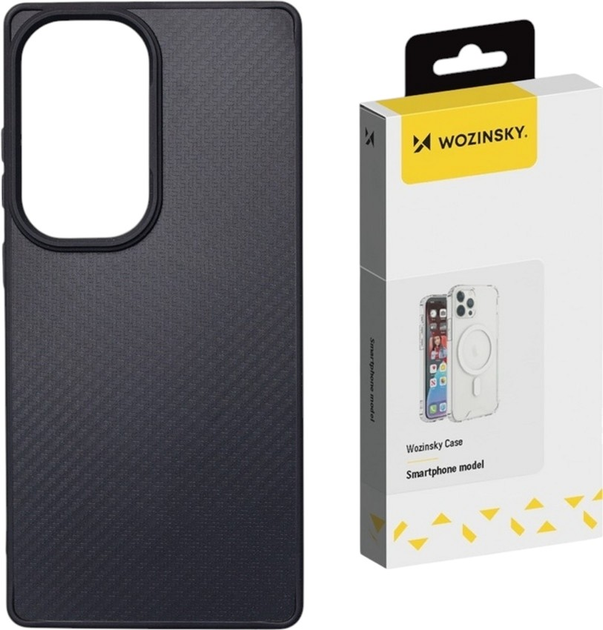 Панель Wozinsky Carbon Fibre Case MagSafe для Samsung Galaxy S25 Ultra Black (5907769369780) - зображення 3