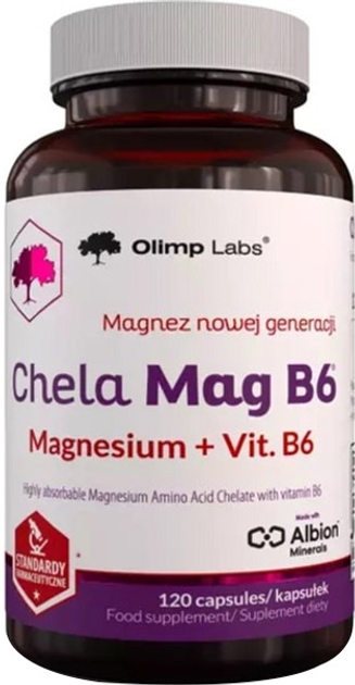 Вітаміни та мінерали Olimp Chela-Mag B6 jar 120 капсул Ф002494 (5901330096006) - зображення 1