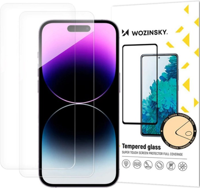 Szkło hartowane Wozinsky Tempered Glass do Apple iPhone 17 Pro\16 Pro 2 szt. Transparent (5907769380112) - obraz 1