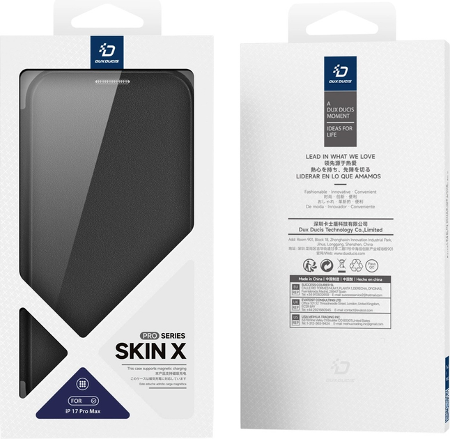 Чохол-книжка Dux Ducis Skin X Pro MagSafe для Apple iPhone 17 Pro Max Black (6971824153750) - зображення 8