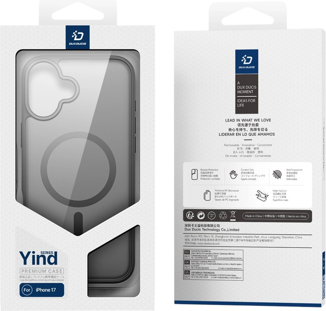 Панель Dux Ducis Yind MagSafe для Apple iPhone 17 Black (6971824153460) - зображення 8