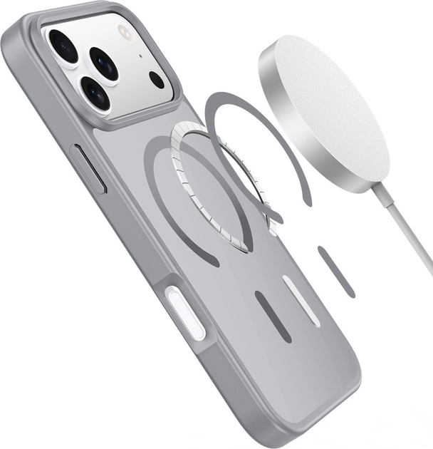 Панель Dux Ducis Yind MagSafe для Apple iPhone 17 Pro Grey (6978943380296) - зображення 5