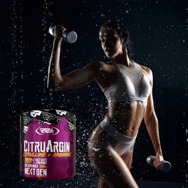 Амінокислота Real Pharm CitruArgin 300 г Полуниця (5902444714824) - зображення 3