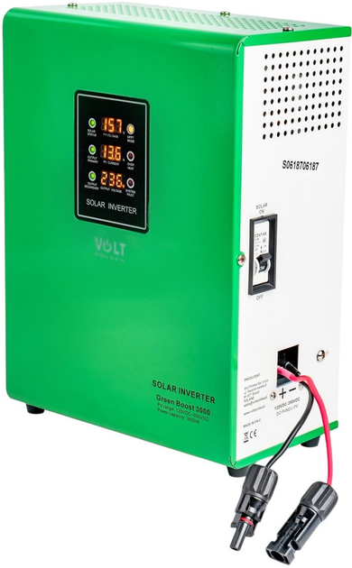 Сонячний інвертор для нагрівання води Volt Polska Green Boost mppt 3000 120 - 350 VDC (5904100451487) - зображення 4