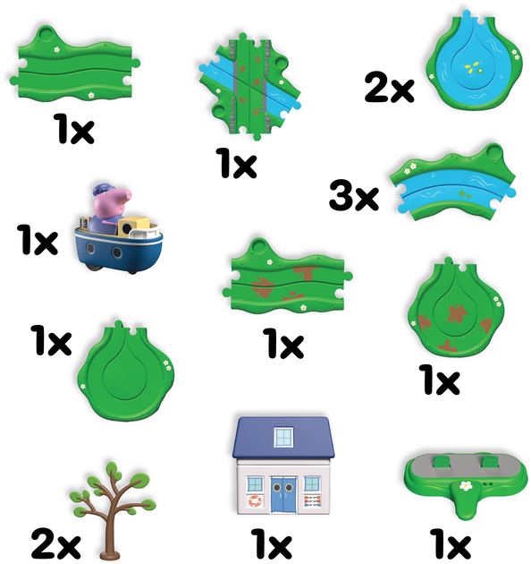 Zestaw do zabawy Peppa Pig z figurkami Stacja promowa (5029736083458) - obraz 6