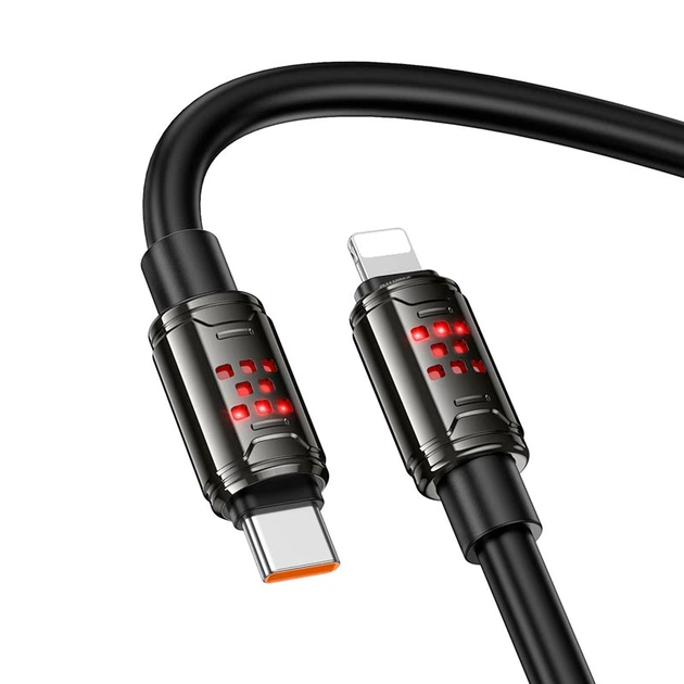 Кабель HOCO Type-C для Lightning Joy PD Charging Data Cable U143 |1.2m, 27W| black - зображення 4