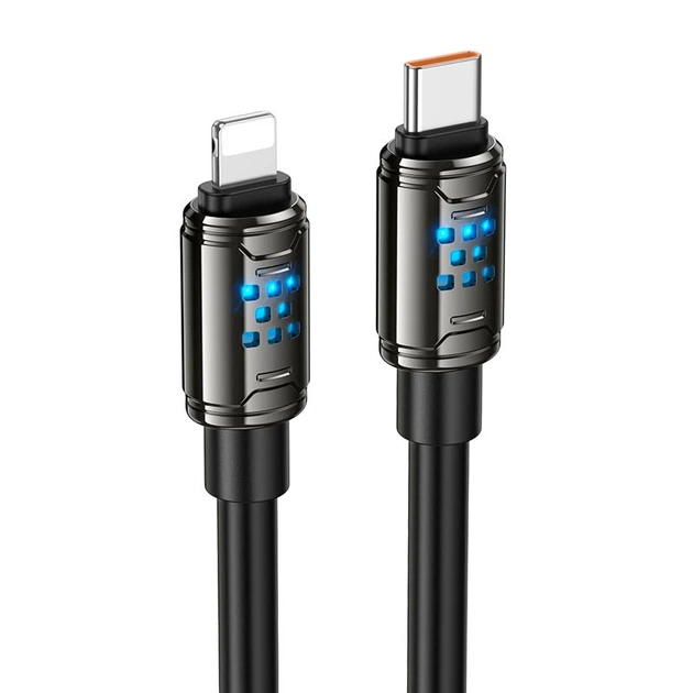 Кабель HOCO Type-C для Lightning Joy PD Charging Data Cable U143 |1.2m, 27W| black - зображення 6