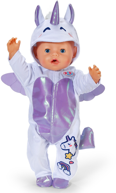 Ubranko dla lalki Baby Born Kombinezon jednorożca 43 cm 838266 (4001167838266) - obraz 4
