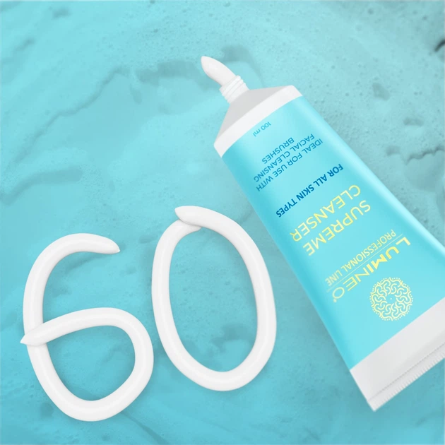 Szczoteczka do twarzy Lumineo Brush Classic 3 końcówki + żel do wszystkich rodzajów skóry (5904726872482) - obraz 9