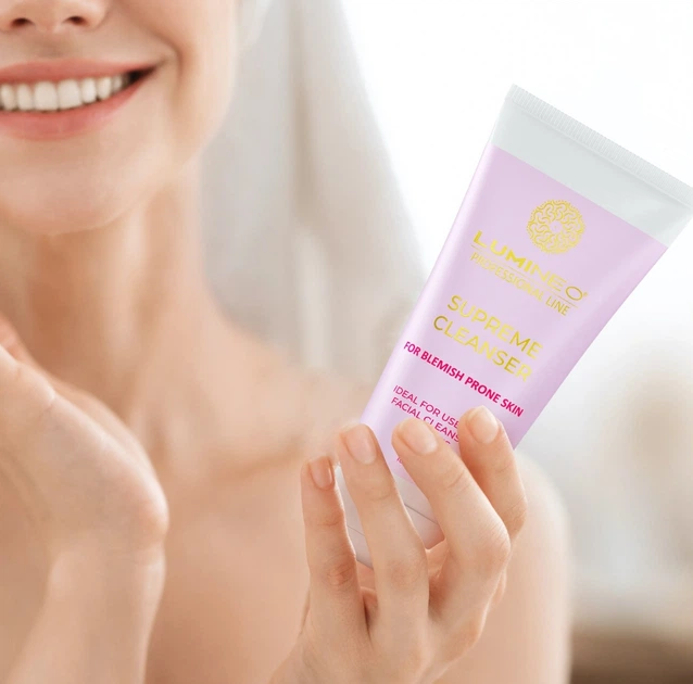 Szczoteczka do twarzy Lumineo Brush Classic 3 końcówki + żel do skóry problematycznej (5904726872444) - obraz 7