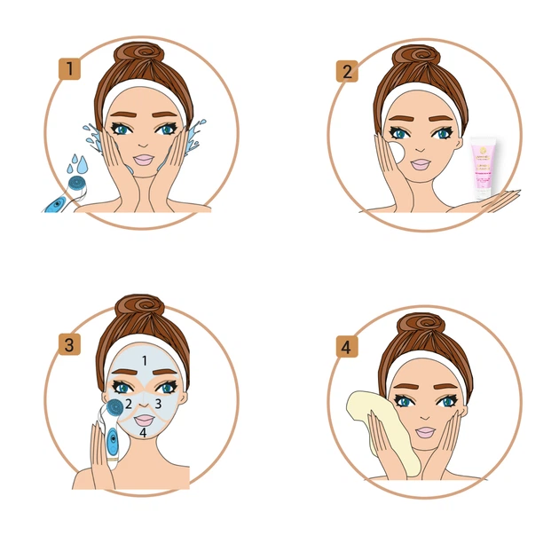 Szczoteczka do twarzy Lumineo Brush Classic 3 końcówki + żel do skóry problematycznej (5904726872444) - obraz 9