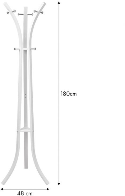 Вішалка для одягу ModernHome by Multistore Біла (YLT-0603 WHITE) - зображення 4