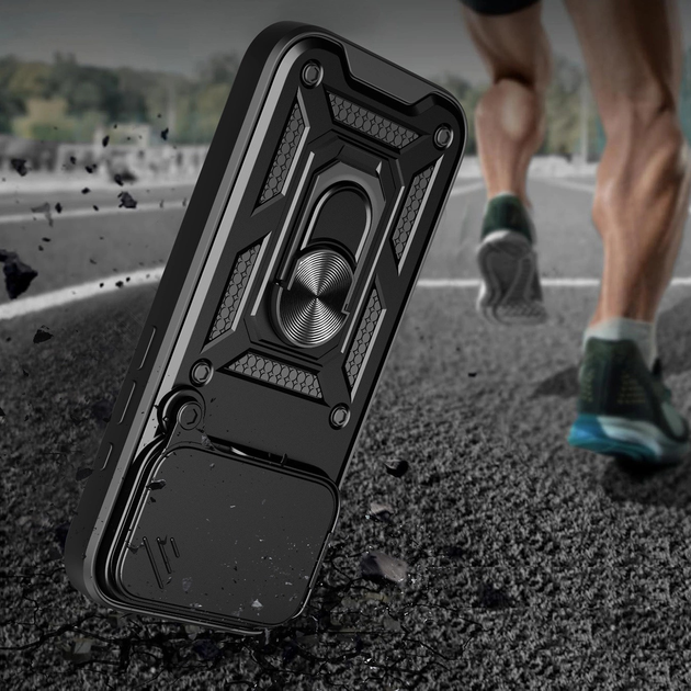Панель Hurtel Hybrid Armor Camshield для Apple iPhone 17 Pro Black (5907769379390) - зображення 5