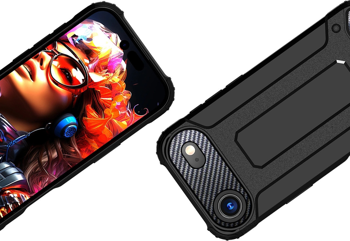Панель Hurtel Hybrid Armor для Apple iPhone 17 Air Black (5907769379420) - зображення 2