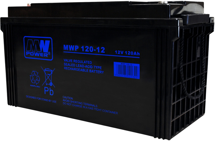 Akumulator MW Power MWP 120-12 12 V 120 Ah (5902135121320) - obraz 1