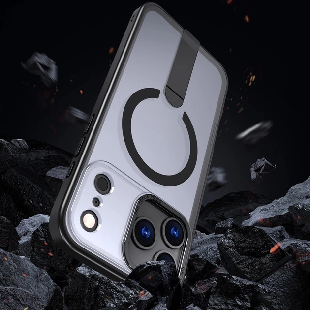 Etui Hurtel Hybrid Armor X do Apple iPhone 17 Pro Black (5907769379468) - obraz 5