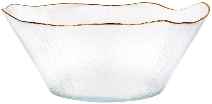 Miska na sałatkę Orion szklana złota 27 cm 2.8 l (8721037049221) - obraz 1