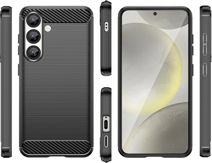 Панель Hurtel Carbon Case Flexible Silicone для Google Pixel 10 Pro XL Black (5907769378287) - зображення 3
