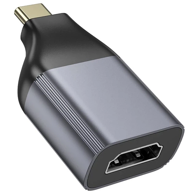 Перехідник Hoco UA33 Type-C to HDTV Сiрий - Фото 2 Перехідник Hoco UA33 Type-C to HDTV Сiрий - изображение 2