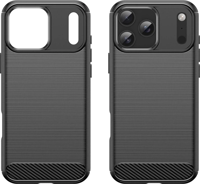 Etui plecki Hurtel Carbon Case do Apple iPhone 17 Pro Max Black (5907769379550) - obraz 3