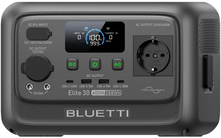 УМБ Bluetti Premium 30 V2 320 Вт*г 600W Black (P-PR30V2-EU-GY-BL-010) - зображення 2