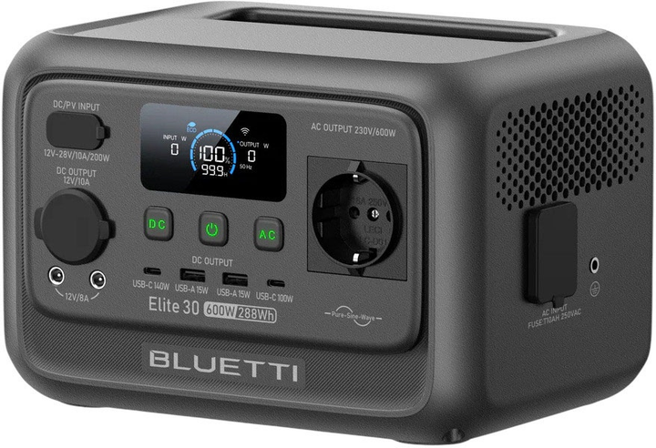 УМБ Bluetti Premium 30 V2 320 Вт*г 600W Black (P-PR30V2-EU-GY-BL-010) - зображення 5