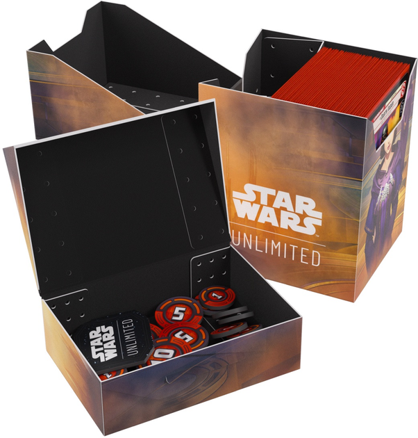 Pudełko na karty Gamegenic Star Wars Unlimited Card Game Soft Crate Palpatine/Padme Amidala (4251715419281) - obraz 6