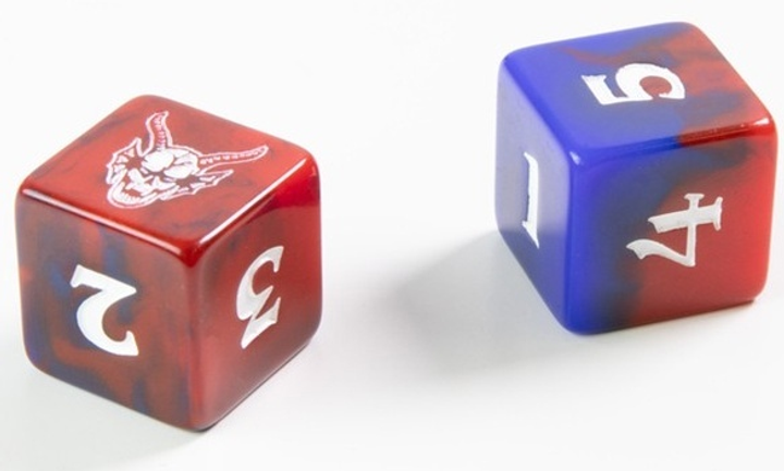 Додаток до настільної гри Gamegenic Stranger Things D6 Dice Set Hellfire Club 12 шт (4251715405390) - зображення 6