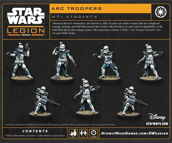 Dodatek do gry planszowej Atomic Mass Games Star Wars Legion 2.0: ARC Troopers Unit Expansion (wersja angielska) (841333133788) - obraz 2