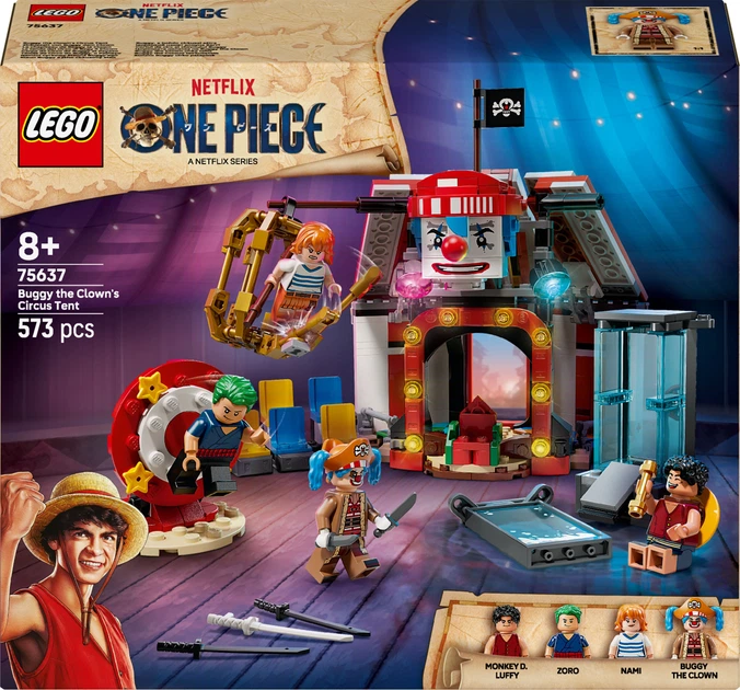 Конструктор LEGO One Piece Цирковий намет клоуна Баґґі 573 деталі