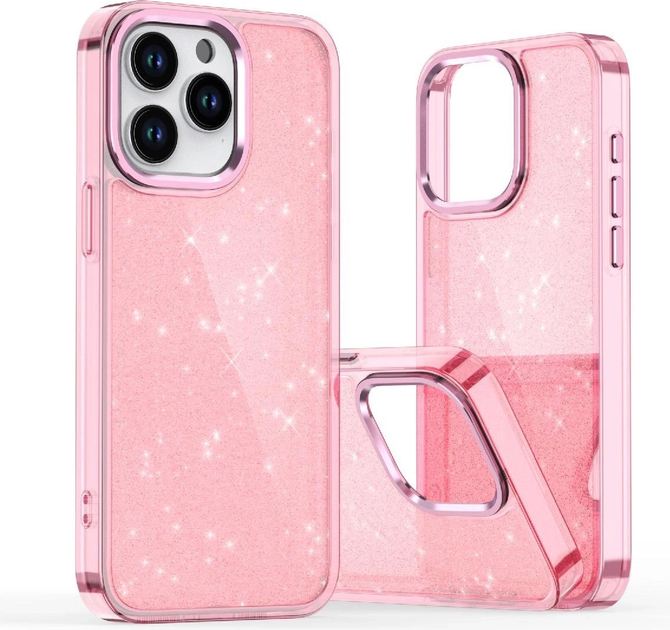 Etui plecki Hurtel Glitter Case do Samsung Galaxy S25 Edge Pink (5907769376306) - obraz 2