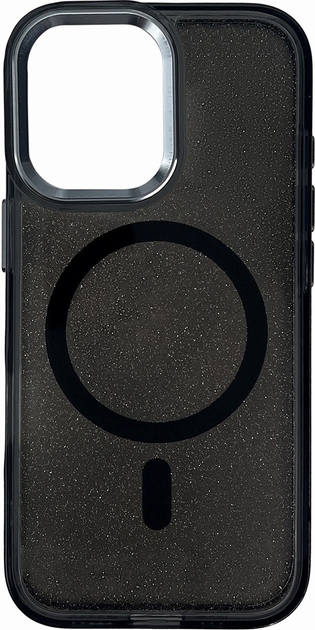 Etui plecki Hurtel Glitter Case with MagSafe do Samsung Galaxy S25 Edge Black (5907769376313) - obraz 1