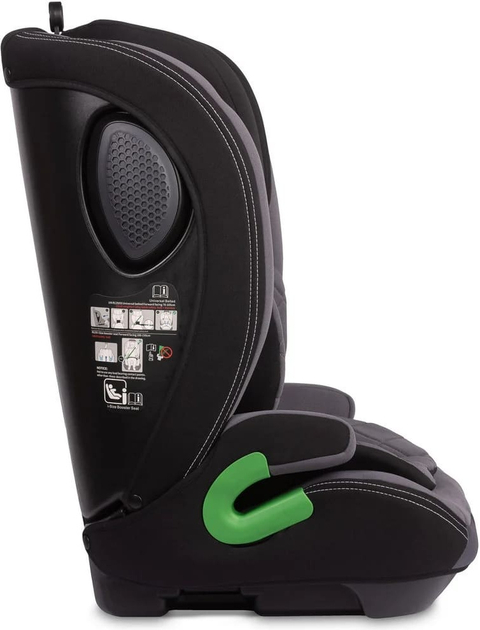 Fotelik samochodowy Caretero Vivo I-Size Isofix od 76 cm do 150 cm Grafitowy TERO-2050 (5903076321701) - obraz 4