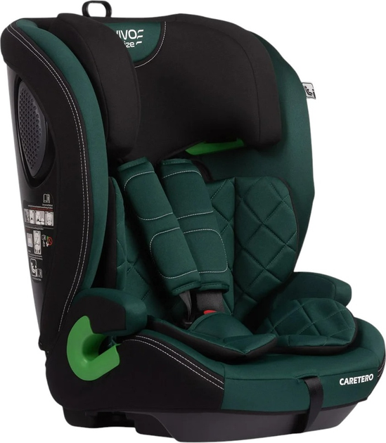 Fotelik samochodowy Caretero Vivo I-Size Isofix od 76 cm do 150 cm Szmaragdowy TERO-2053 (5903076321732) - obraz 1