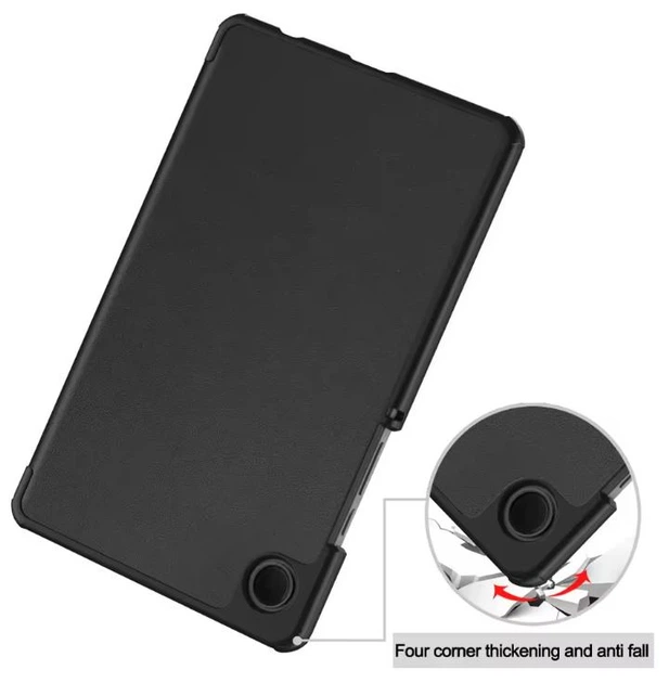 Чехол Smart Case на Samsung Galaxy Tab A11 (8.7") / чехол для планшета с функцией подставки / черный - Фото 5 Чехол Smart Case на Samsung Galaxy Tab A11 (8.7") / чехол для планшета с функцией подставки / черный - изображение 5