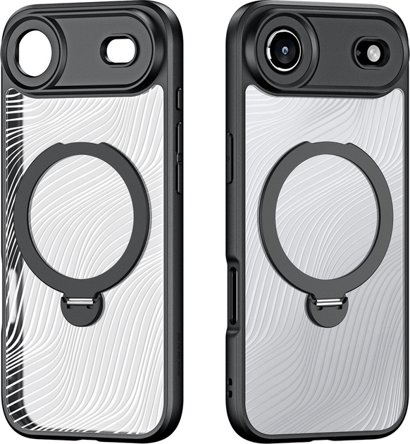 Панель Dux Ducis Aimo Mag Case with Magnetic Ring and Stand для Apple iPhone Air Black (6971824153354) - зображення 2
