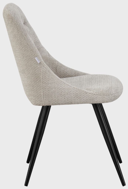 Krzesło do kuchni i salonu HOMLA 738654 QUERCIA 56 x 48 x 85 cm Beżowe (5906496738654) - obraz 3